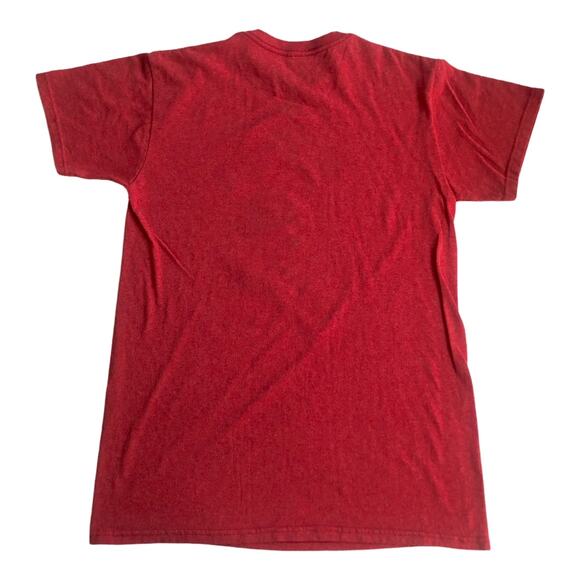 Disney SMALL Red Mickey Mouse Tee Shirt  Crew Neck Graphic Short Sleeve - Picture 2 of 4